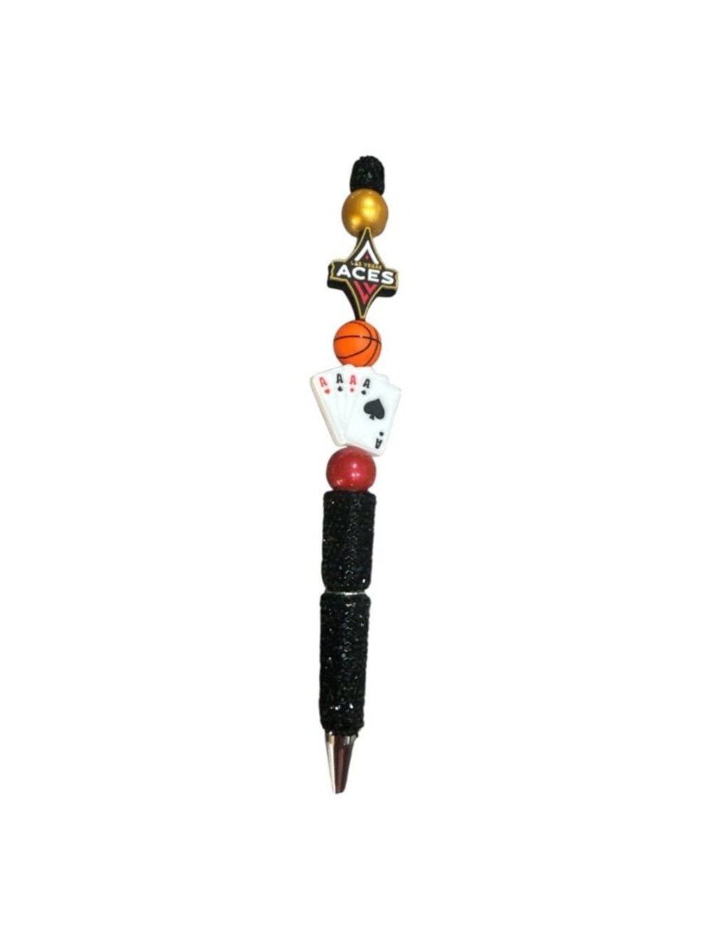 Women's Basketball Themed Beaded Pen - Basketball